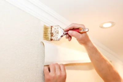 Pose de papier peint à Masny — revêtements muraux et toiles de verre